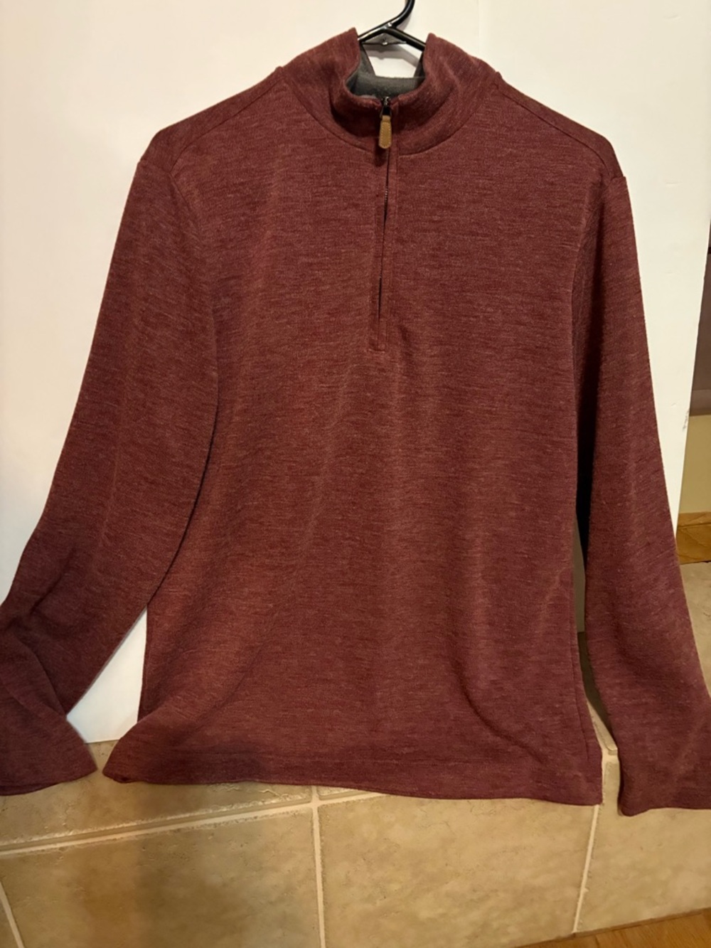 Banana Republic Men's Half-Zip Sweater in Maroon